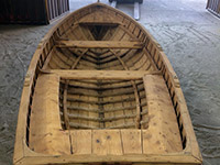 barca in legno sabbiata