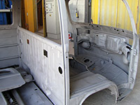 furgone volkswagen t2 termosverniciato microsabbiato