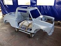 Rover Mini Cabriolet sverniciatura